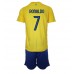 Cheap Al-Nassr Cristiano Ronaldo #7 Home Football Kit Children 2023-24 Short Sleeve (+ pants)